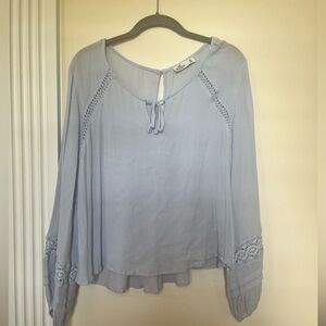 Hollister Light Blue Spring Blouse